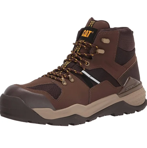 NWT Cat Footwear Men's Provoke Mid Waterproof Alloy Toe Construction Boot - Picture 4 of 5